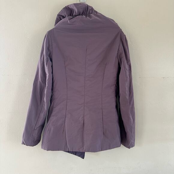 Jil Sander Asymmetrical Zipper Puff Mid Length Coat Jacket Size 38 Lavender - Picture 6 of 9
